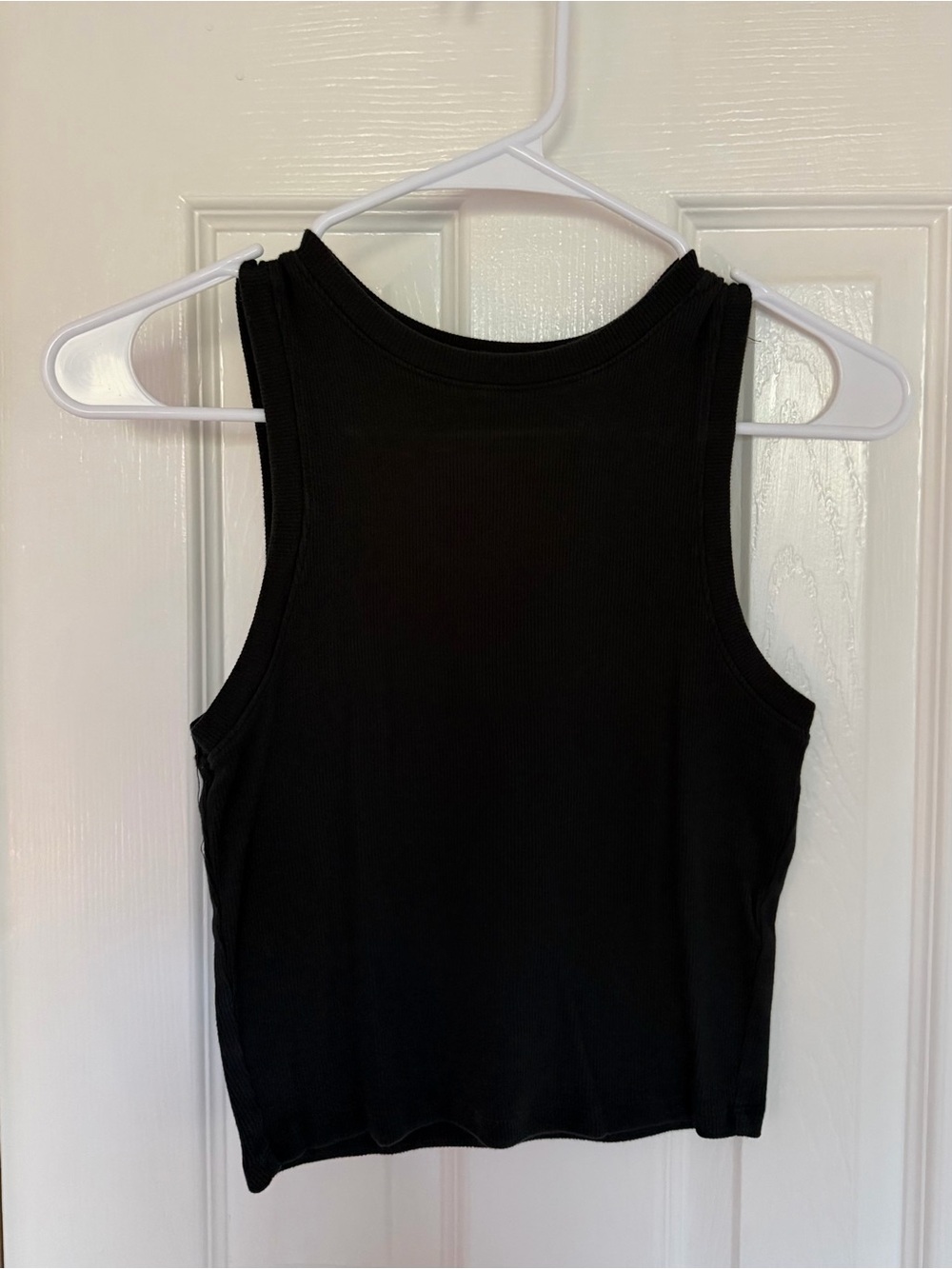 Hollister black halter neck crop top